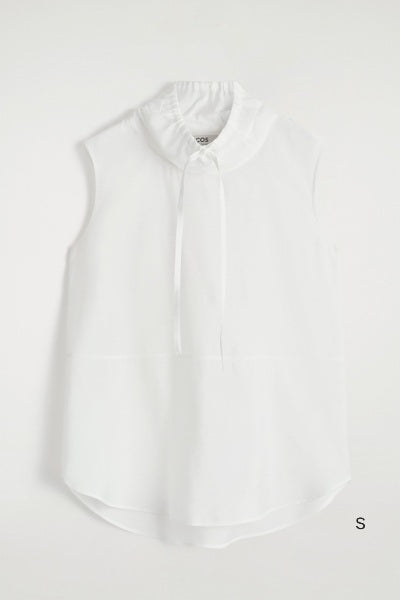 Top bianco casual