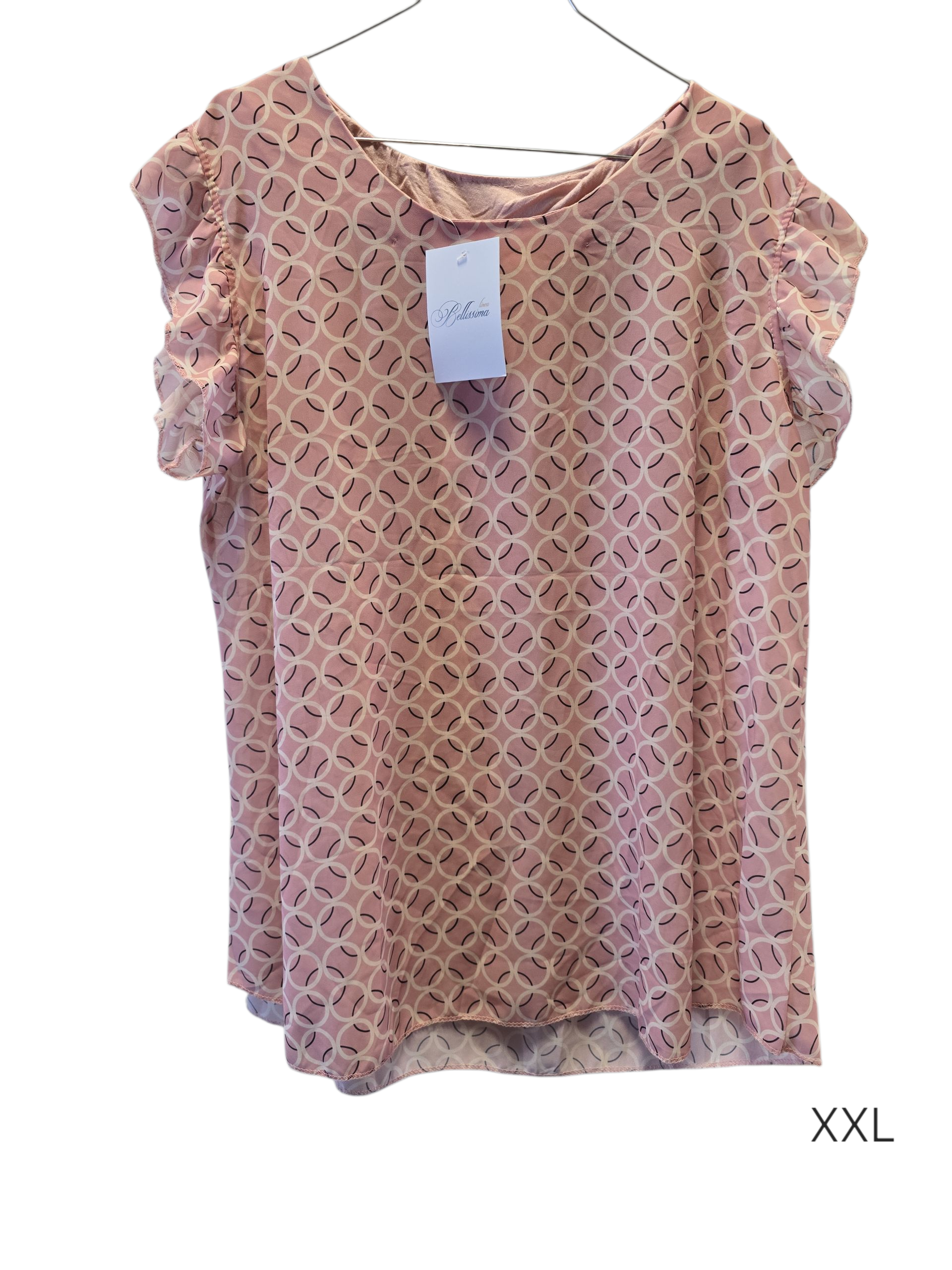 Top rosa con fantasia