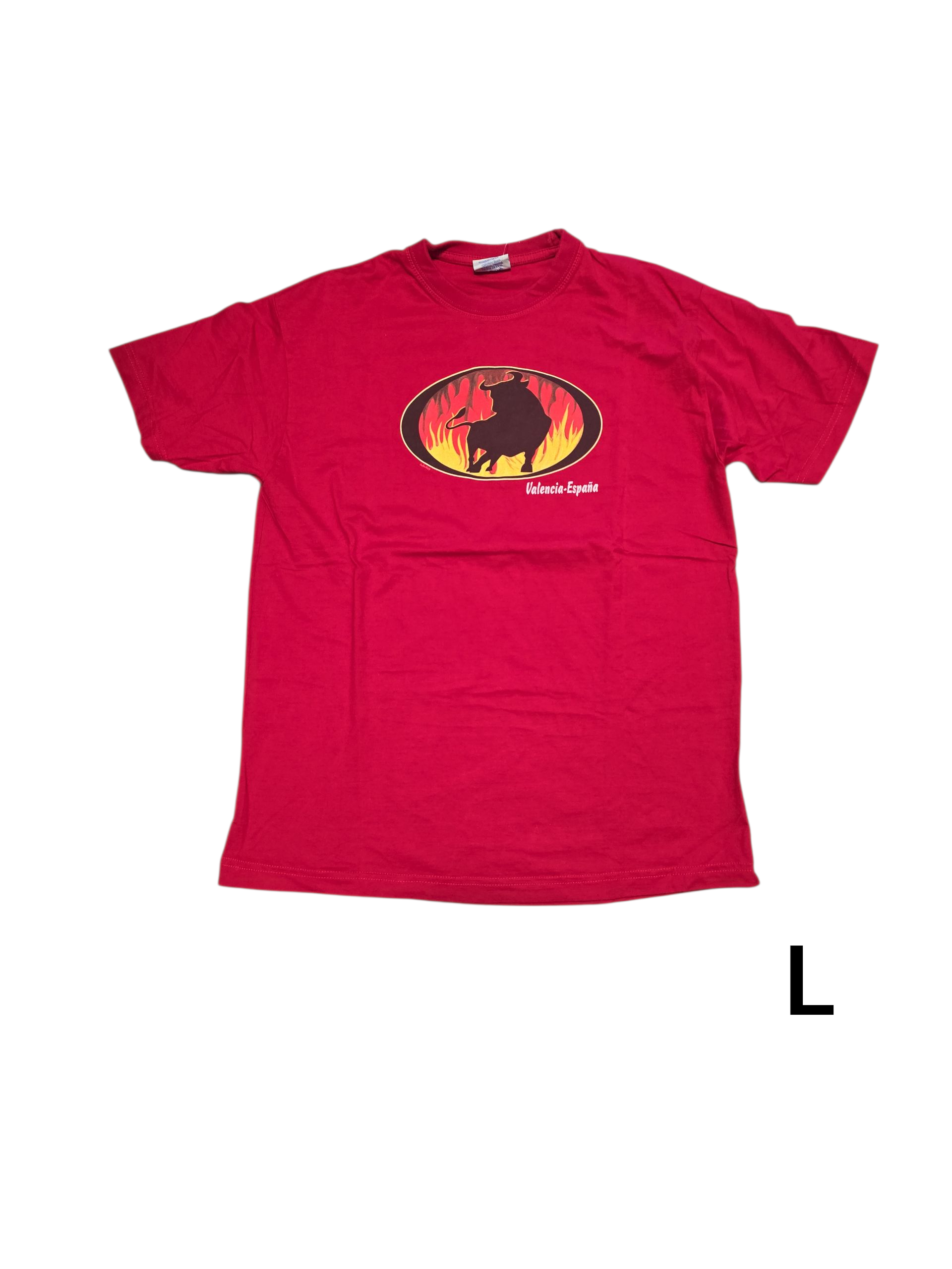 T shirt rossa in 100% cotone