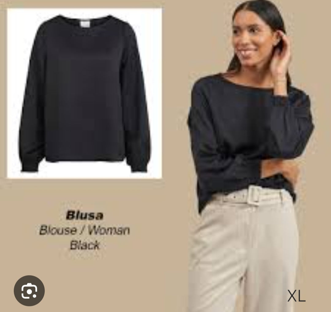 Bluse nera casual