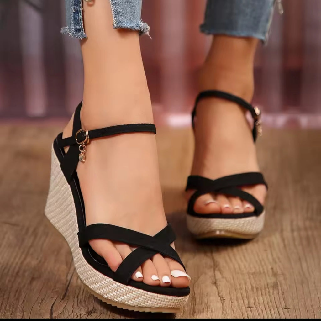 Sandali da donna con zeppa