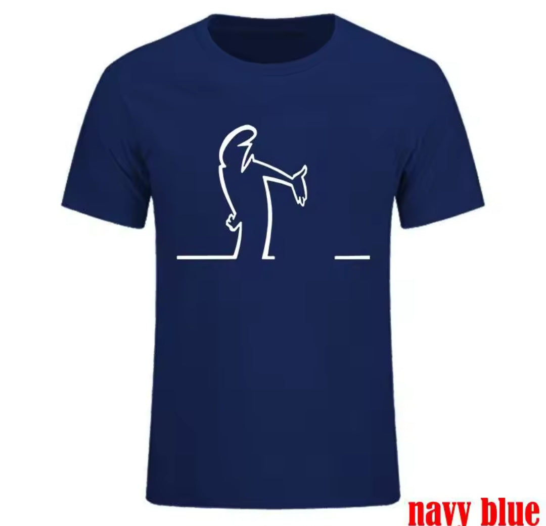T-shirt con stampa semplice, in vari colori, 100% cotone