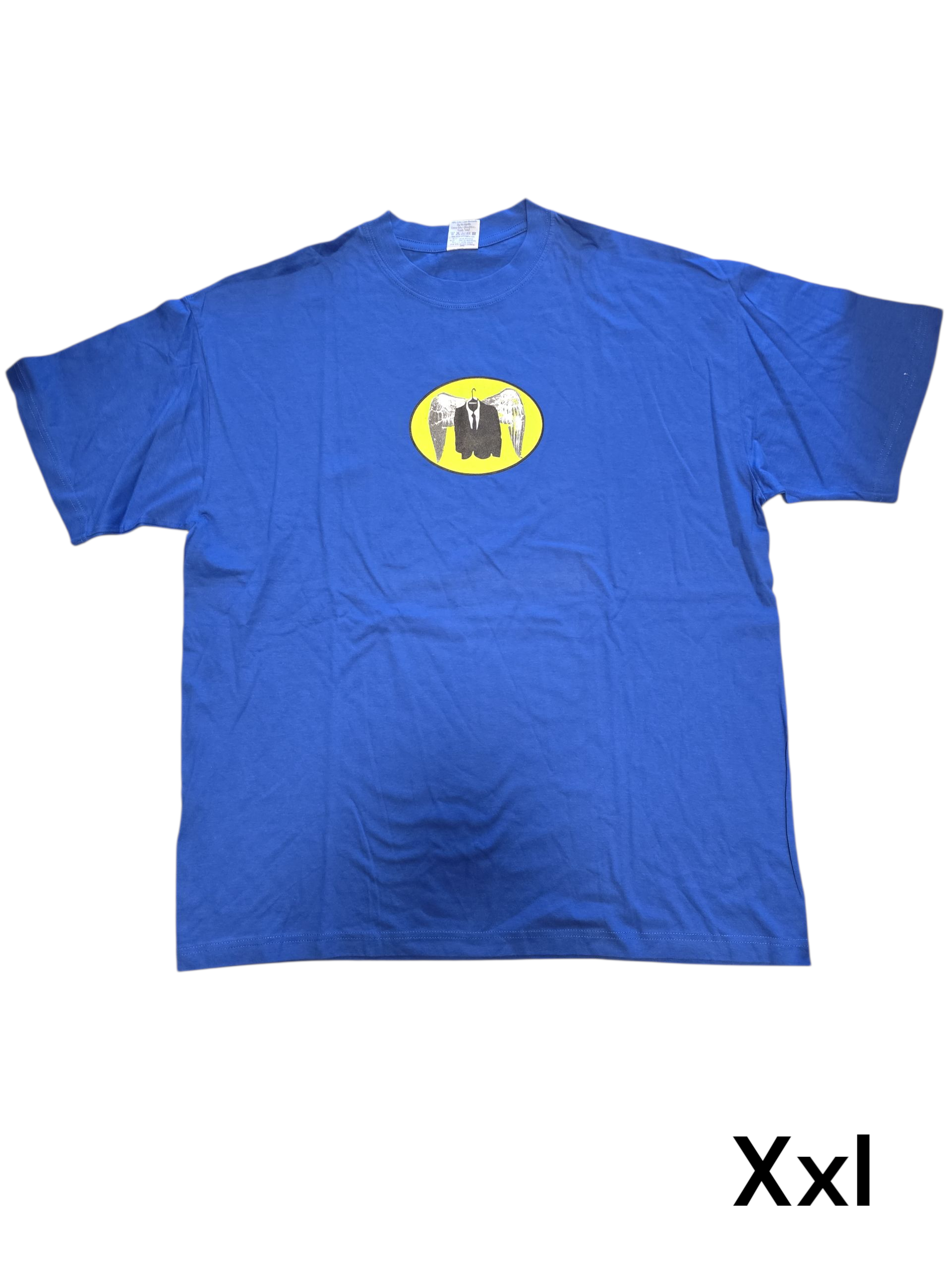 T-shirt estiva in colore blu in 100% cotone