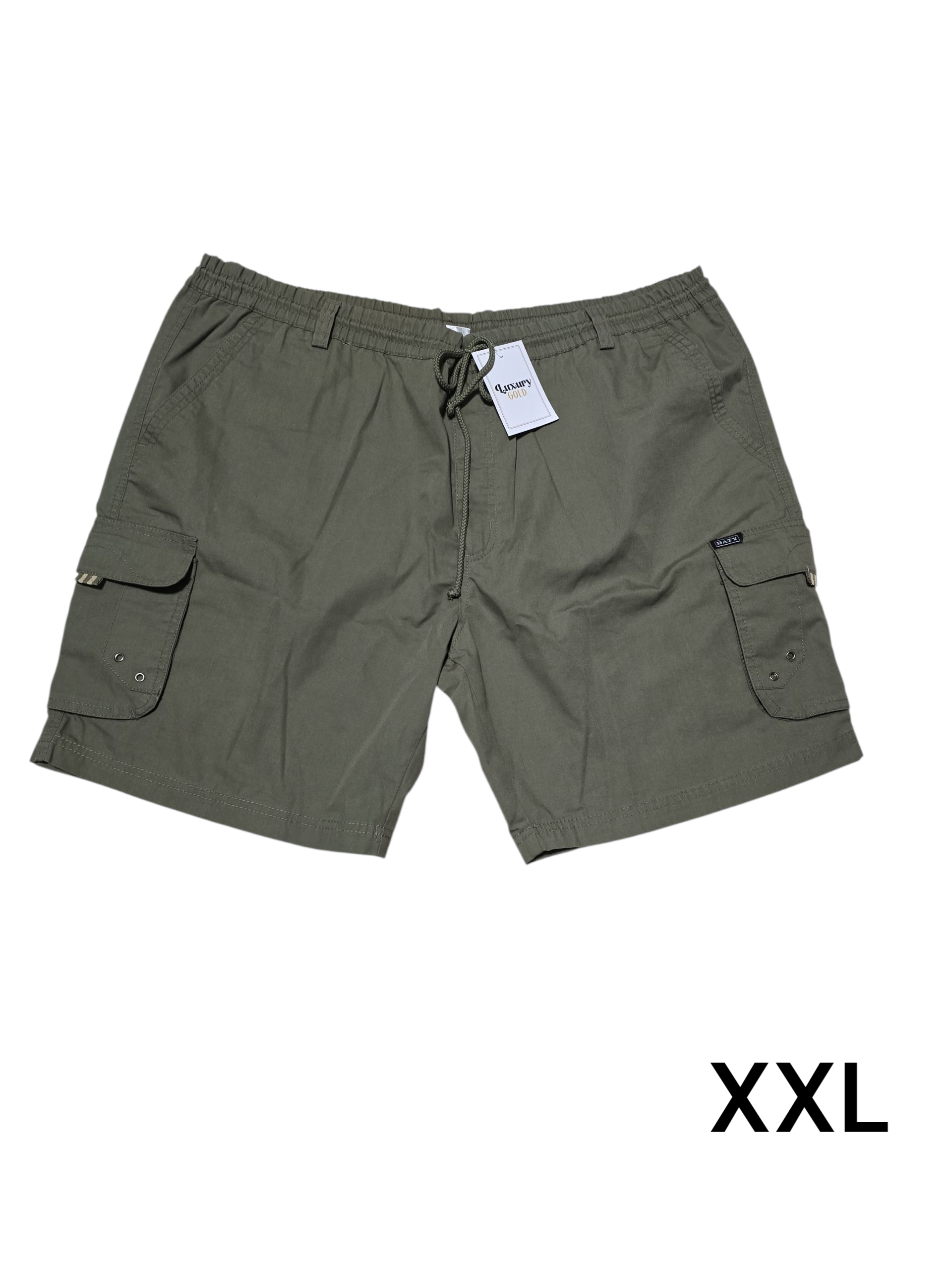 Pantaloncini verde militare con tasche
